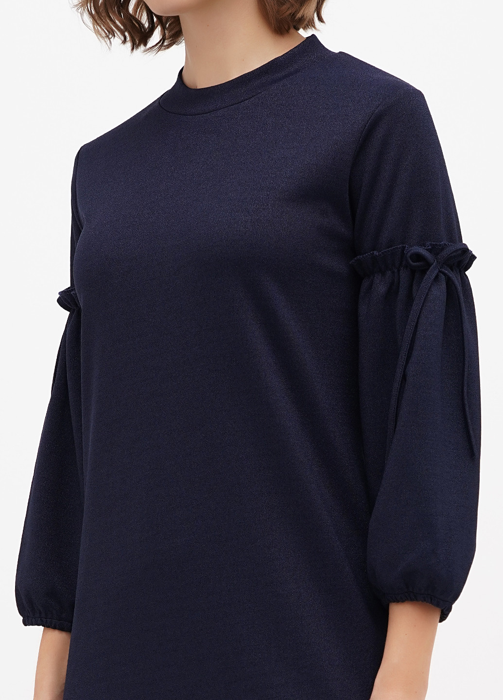 Темно-синя кежуал сукня Sassofono однотонна