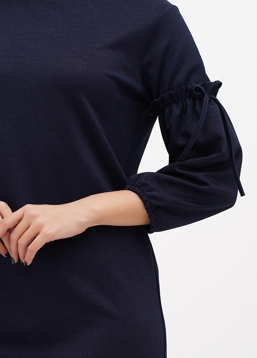 Темно-синя кежуал сукня Sassofono однотонна