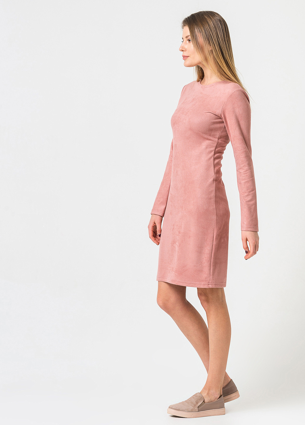 Рожева кежуал сукня Vovk однотонна
