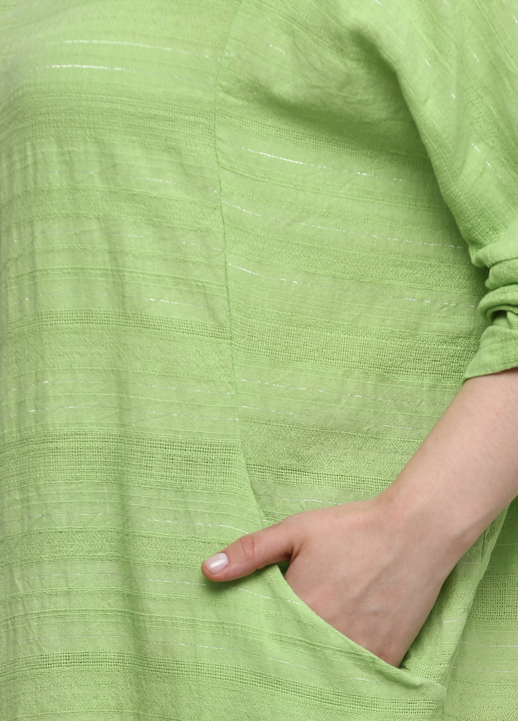 Світло-зелена кежуал сукня оверсайз Made in Italy однотонна