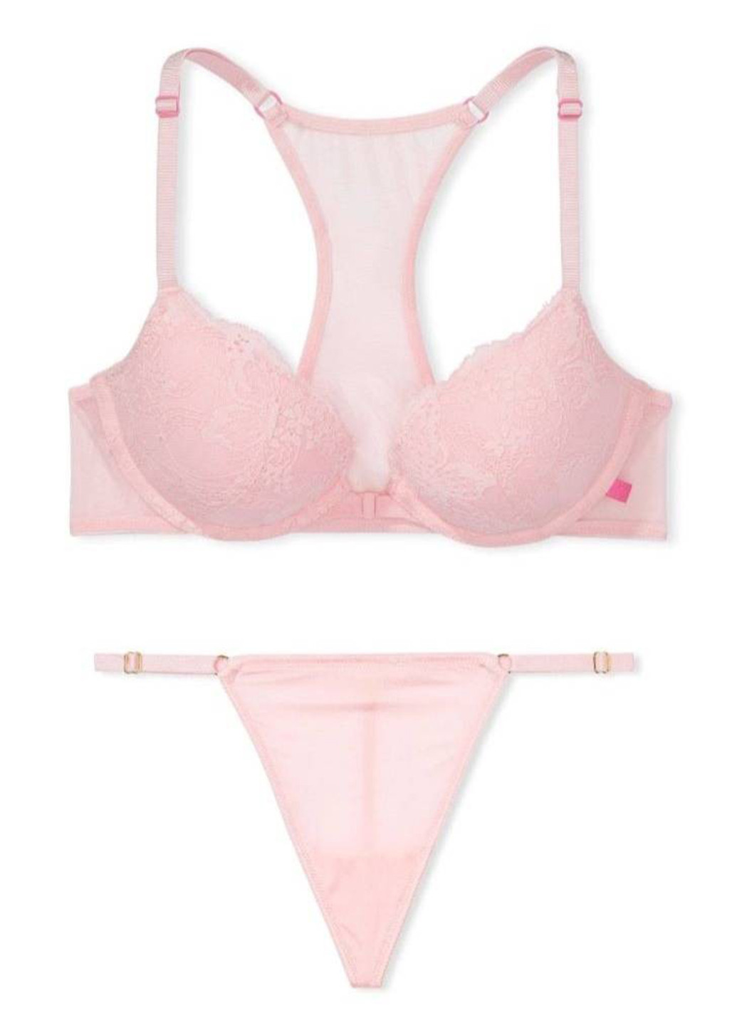 Светло-розовый демисезонный комплект (бюстгальтер, трусики) Victoria's Secret