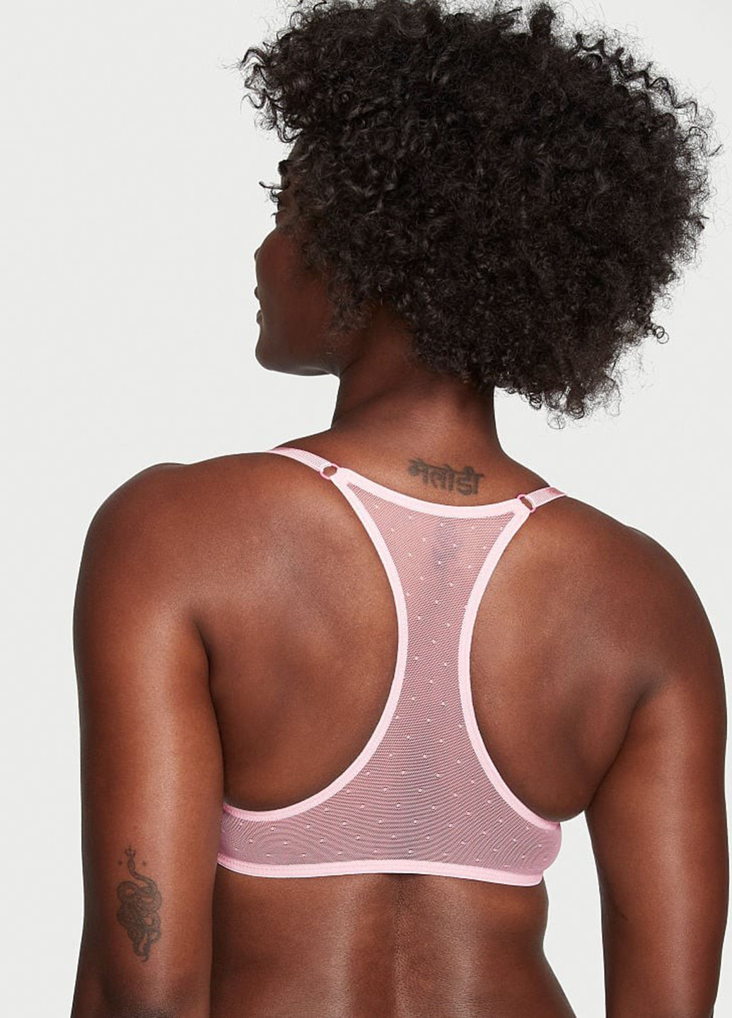 Светло-розовый демисезонный комплект (бюстгальтер, трусики) Victoria's Secret