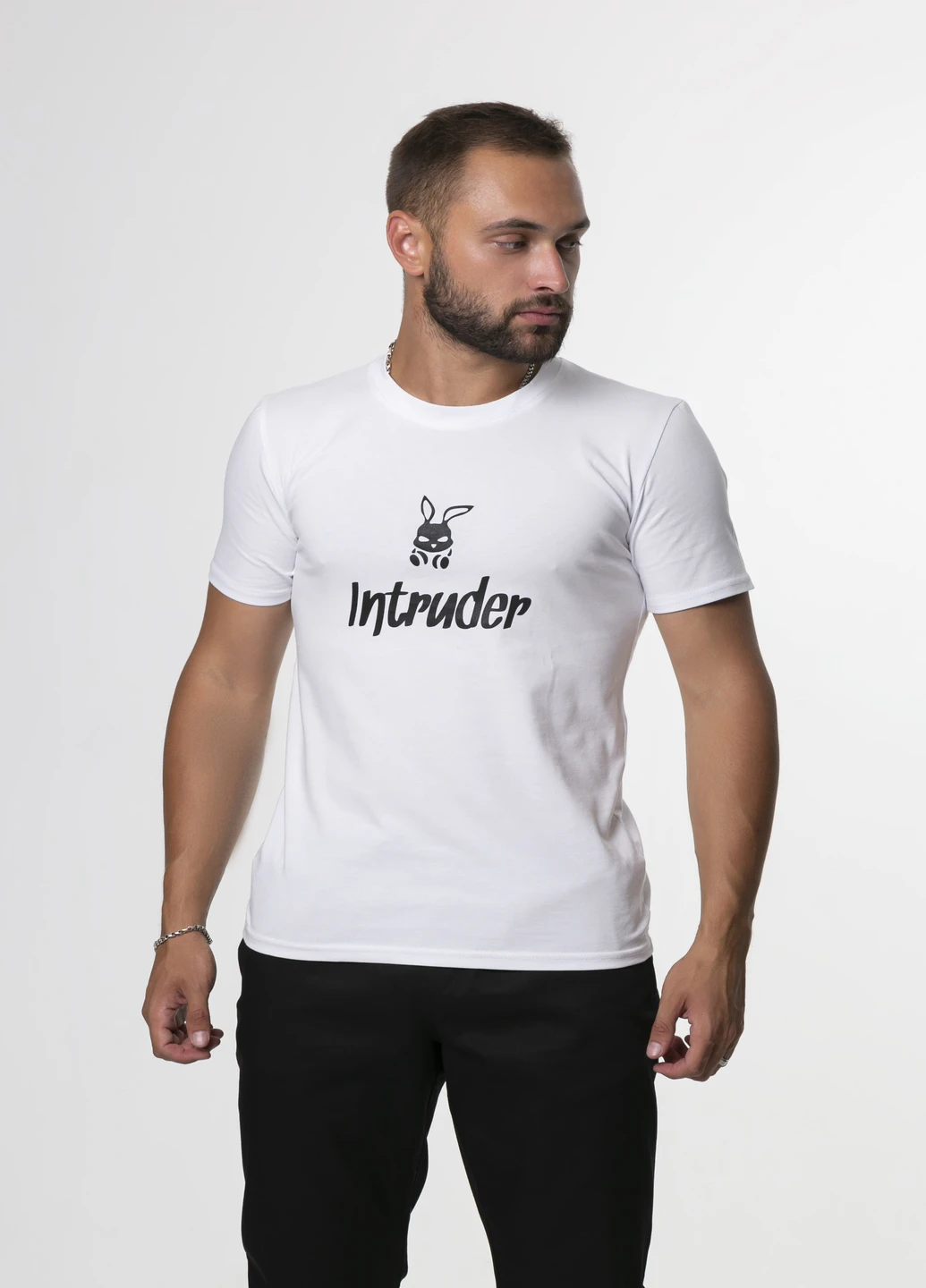 Белая футболка мужская 'bunny' белая Intruder