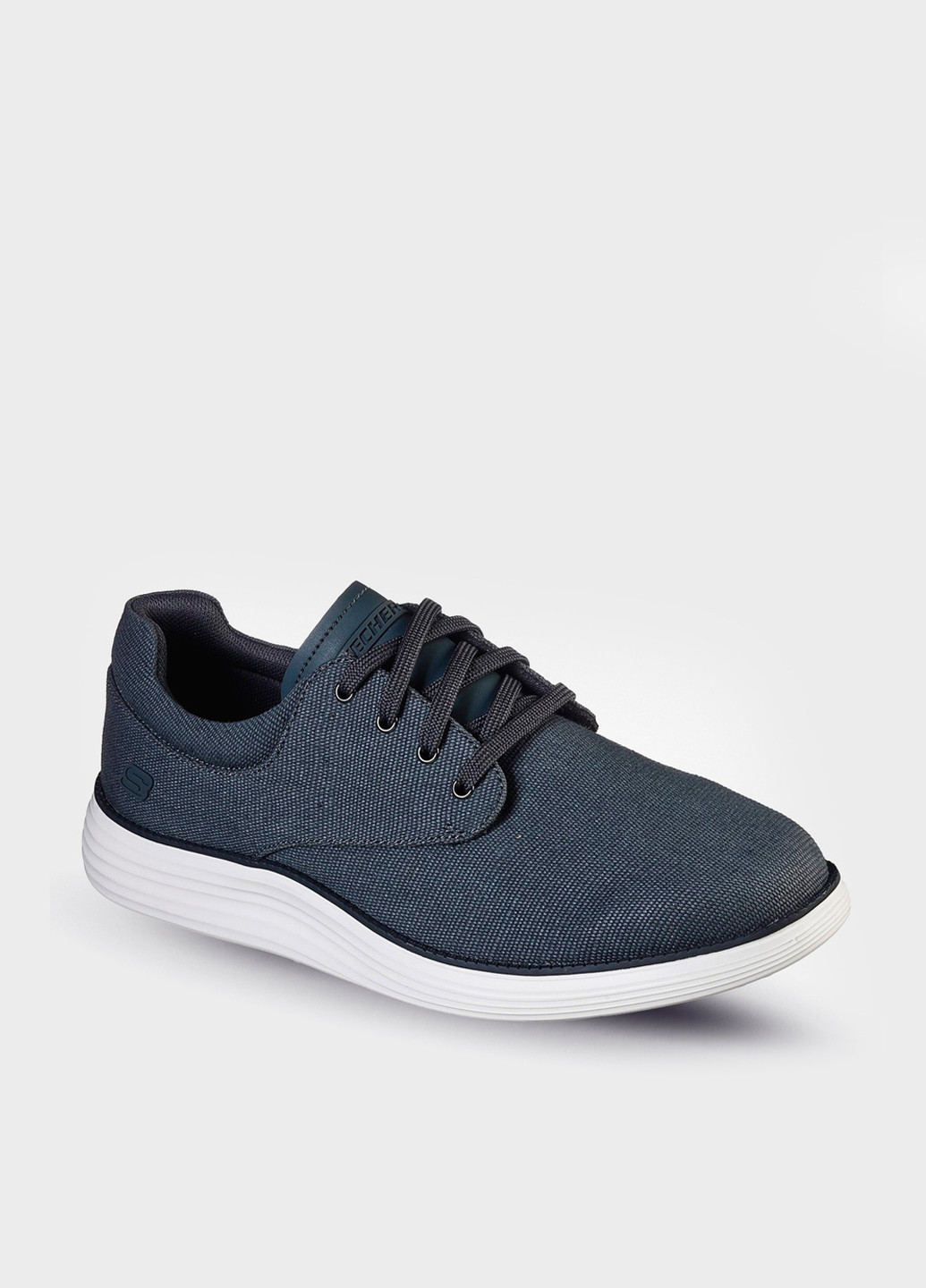 Темно-синие демисезонные кроссовки Skechers Burbank (204083 CHAR)