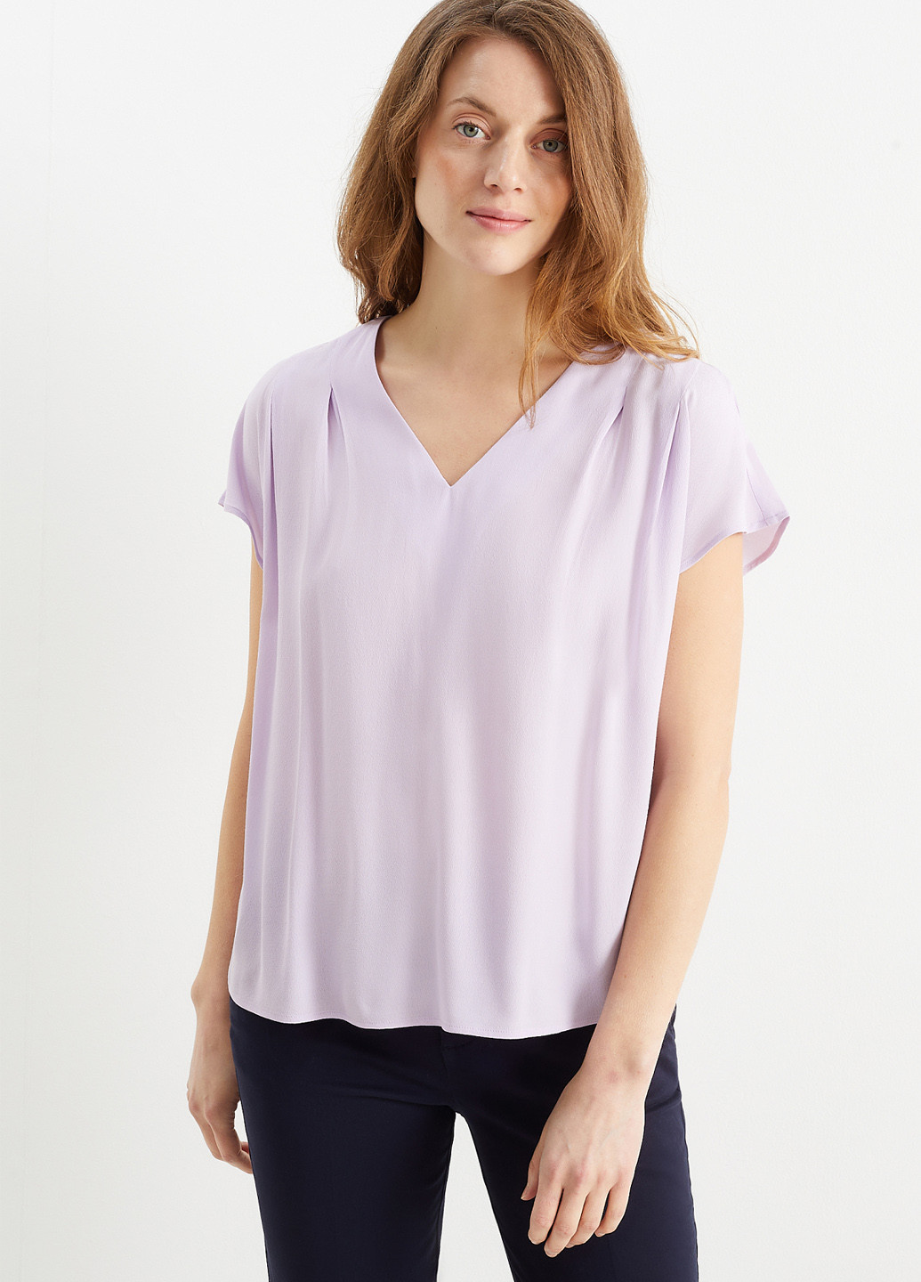 Сиреневая блуза C&A