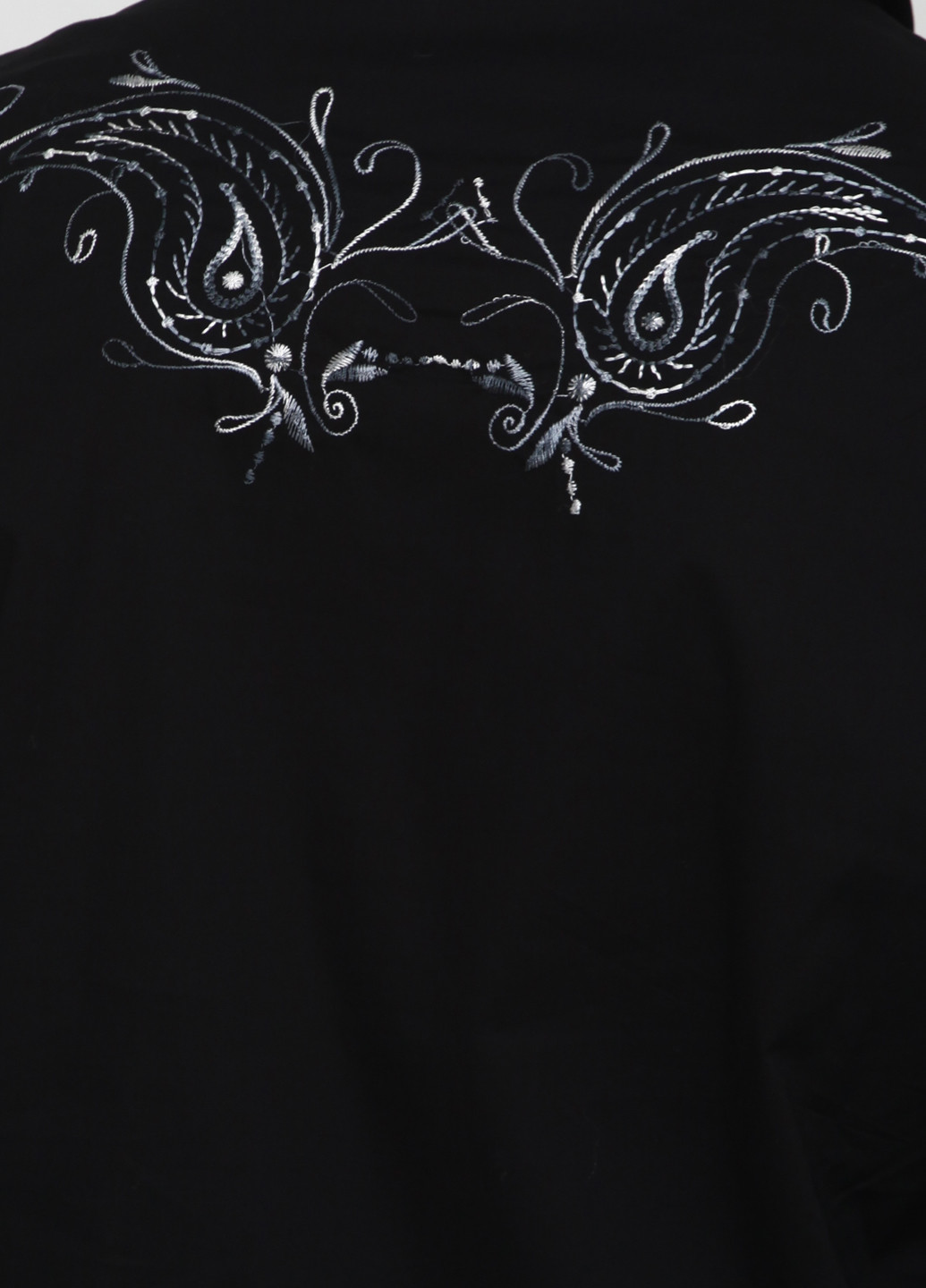 Черная кэжуал рубашка с надписями Arkadia