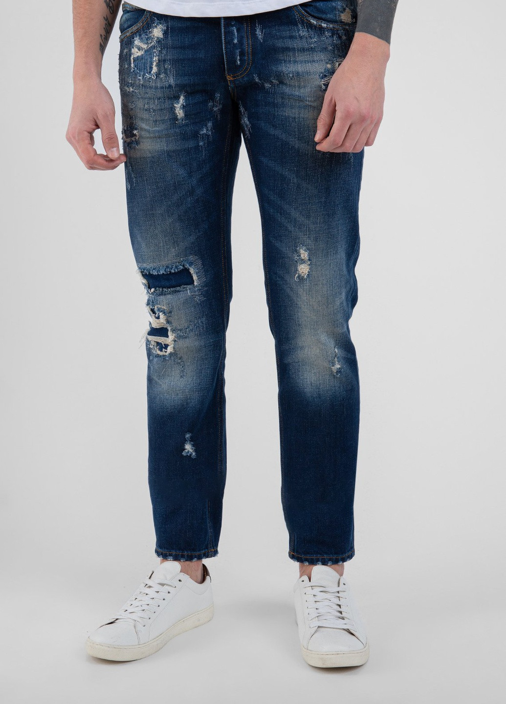 Темно-синие демисезонные джинсы DOLCE&GABBANA