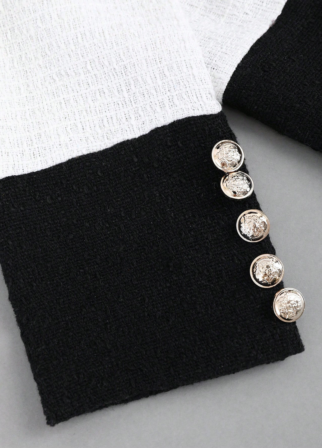 Белый женский жакет SHEIN колор блок - демисезонный