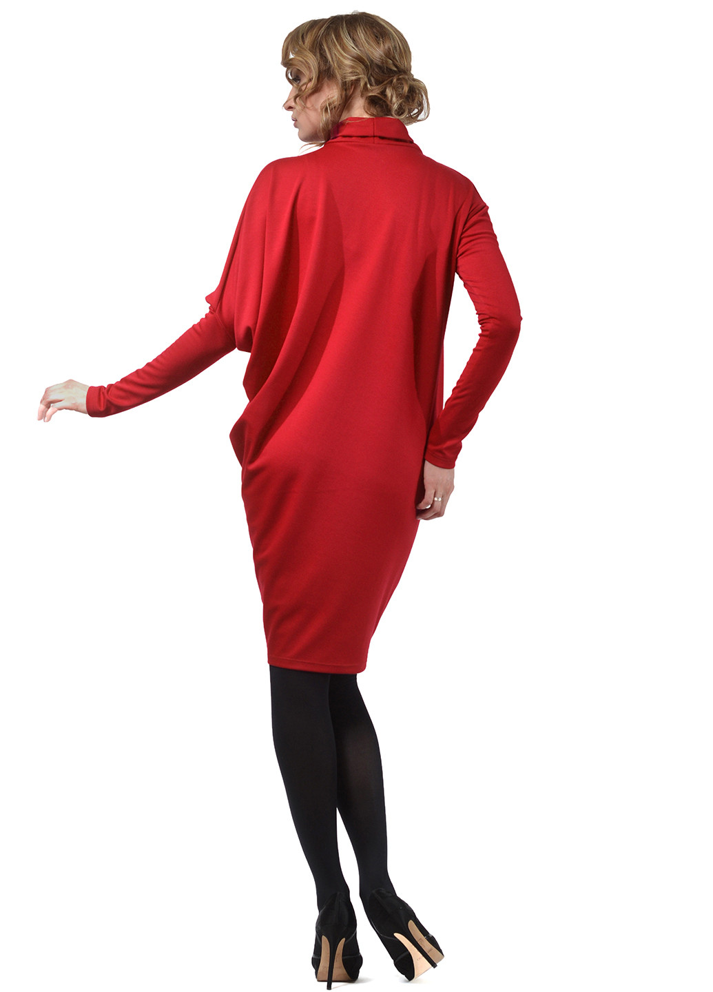 Красное кэжуал платье оверсайз Lada Lucci однотонное