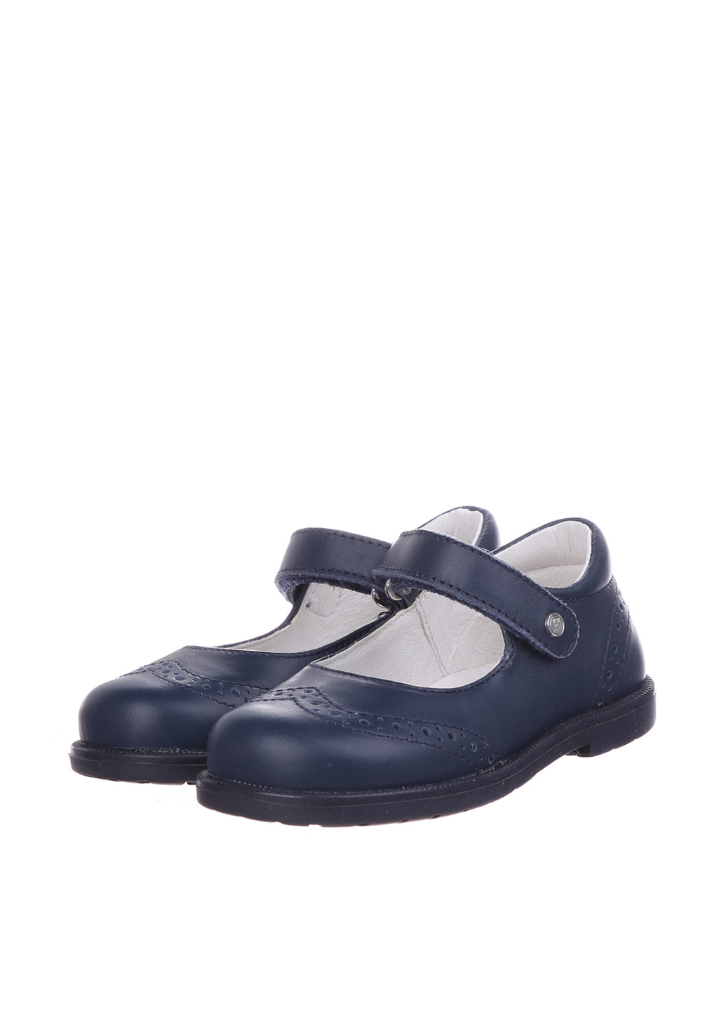 Темно-синие туфли на низком каблуке Falcotto