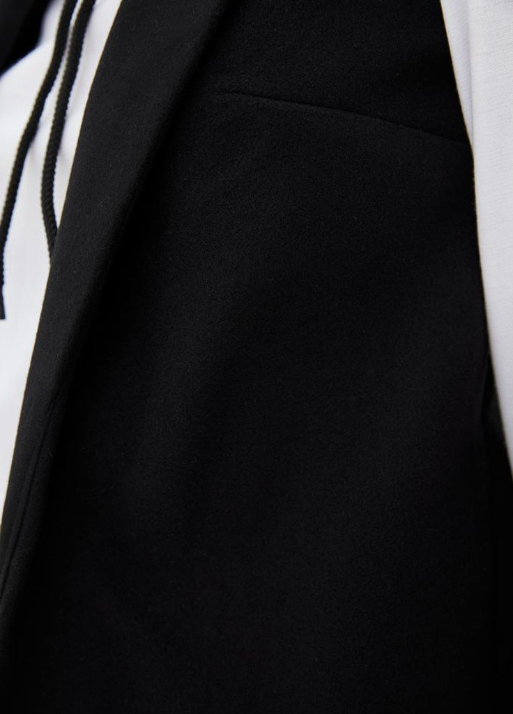 Чорне демісезонне Жіноча безрукавка з кашеміру Peeta Podium