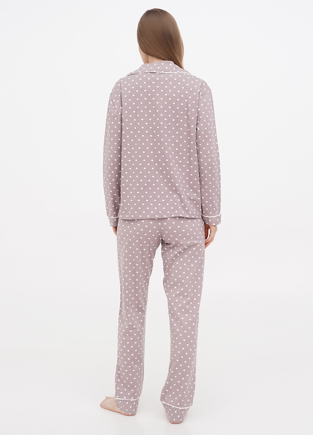 Светло-коричневая всесезон пижама (рубашка, брюки) рубашка + брюки Seyko