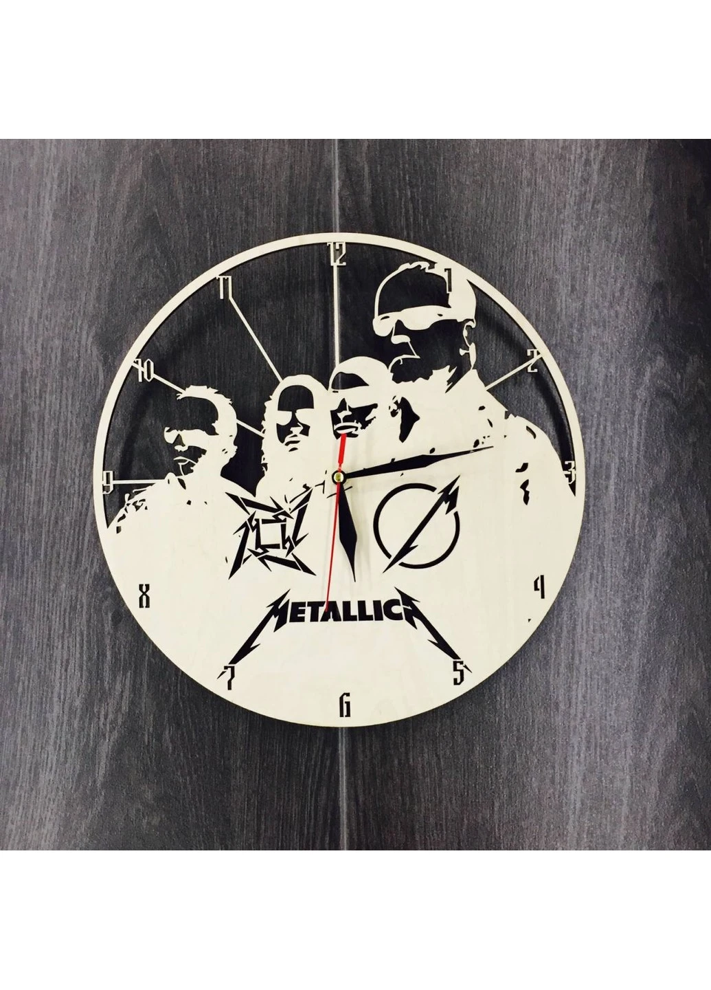 Часы из дерева на стену «Metallica» 7Arts (253565920)