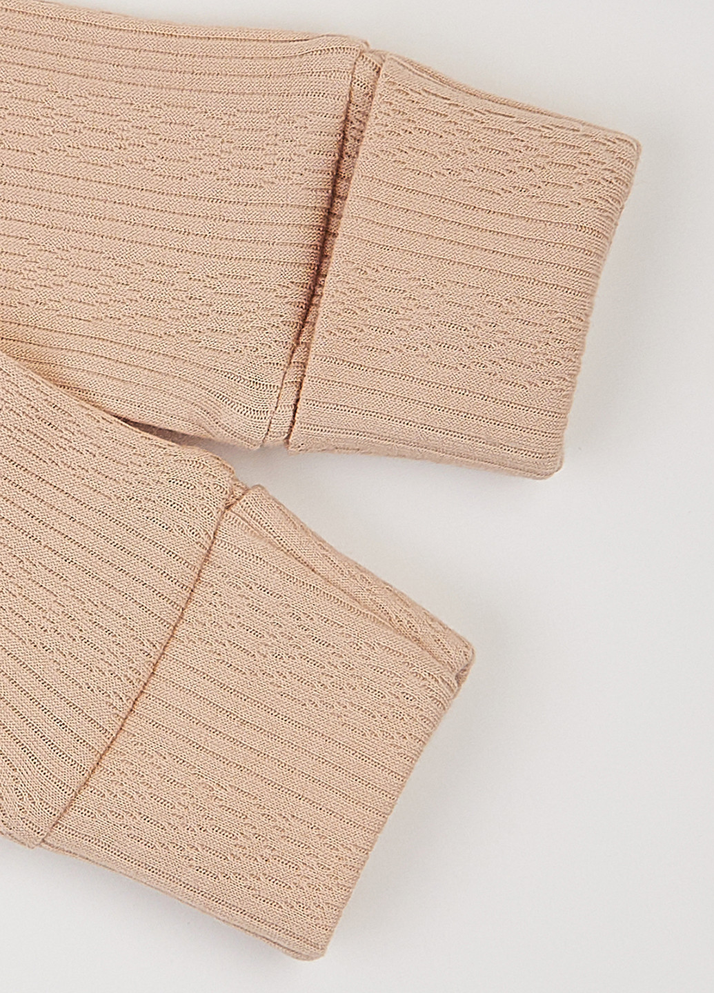 Бежевый демисезонный комплект (шапка, боди, ползунки) KRAKO