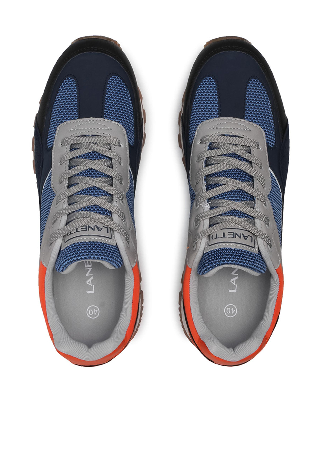 Синие демисезонные кроссовки Lanetti MP07-01450-01