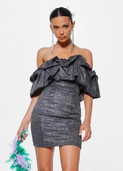 Чорна кежуал сукня Missguided однотонна