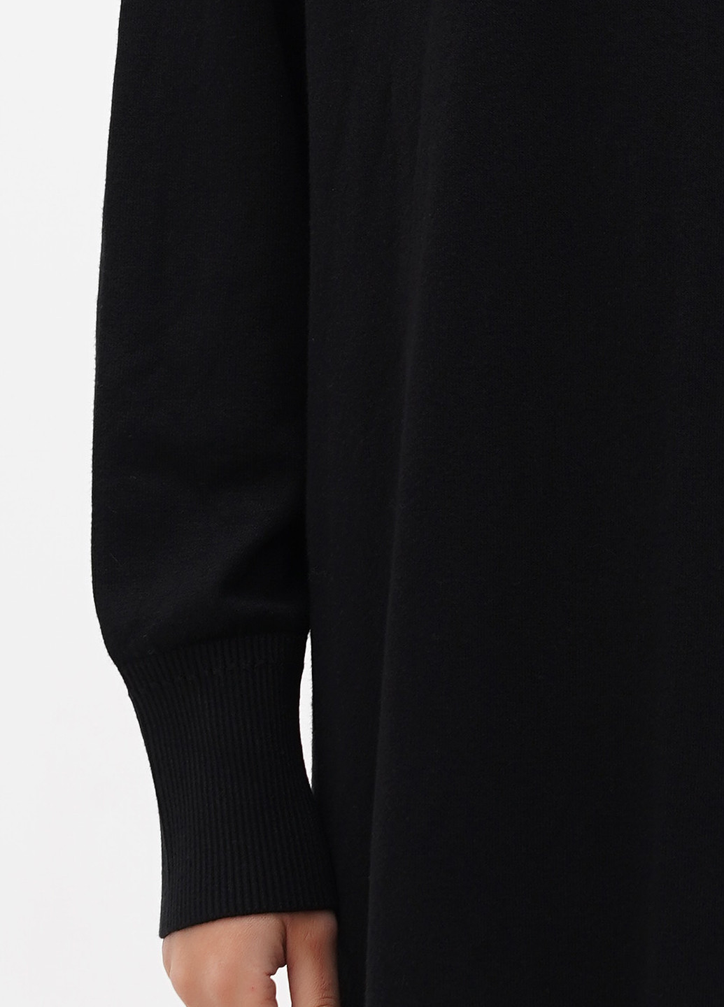 Черное кэжуал, спортивное платье платье-худи S.Oliver однотонное
