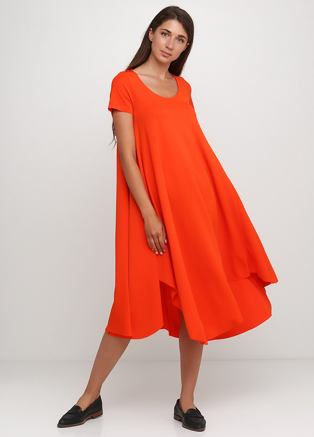 Оранжевое кэжуал платье оверсайз Cos однотонное