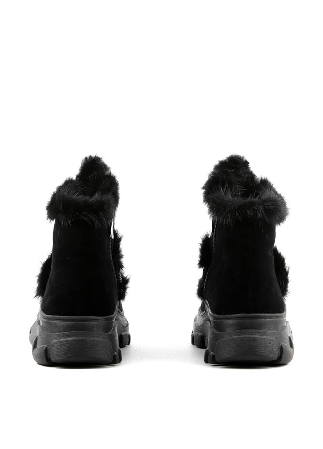 Зимние ботинки Le'BERDES с мехом, с цепочками из натуральной замши