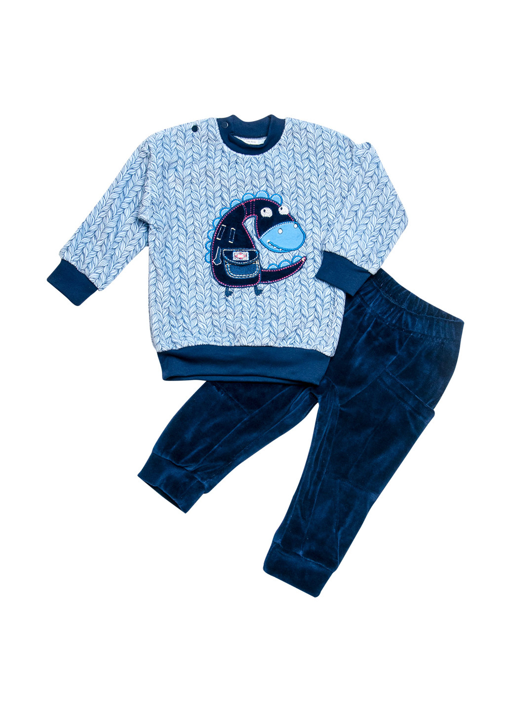 Блакитний демісезонний комплект (світшот, брюки) Ляля