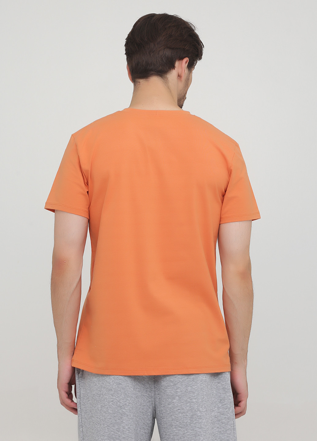Оранжевая футболка с коротким рукавом Трикомир