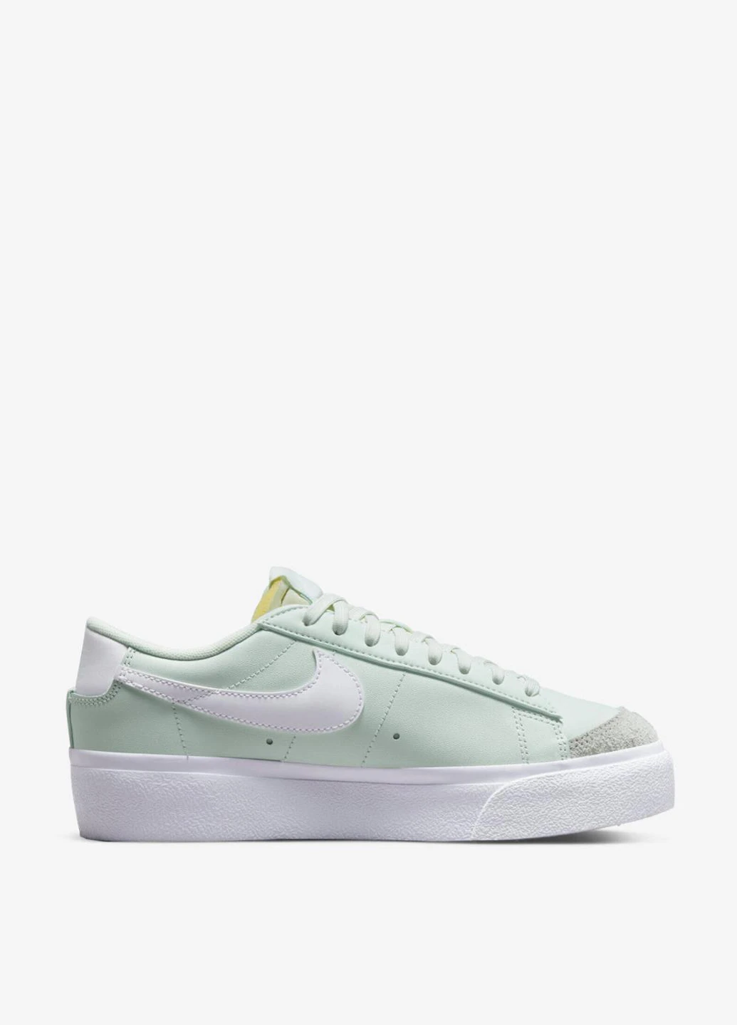 Кроссовки DJ0292-300 Nike Blazer Low Platform салатовые демисезоны (317286273)