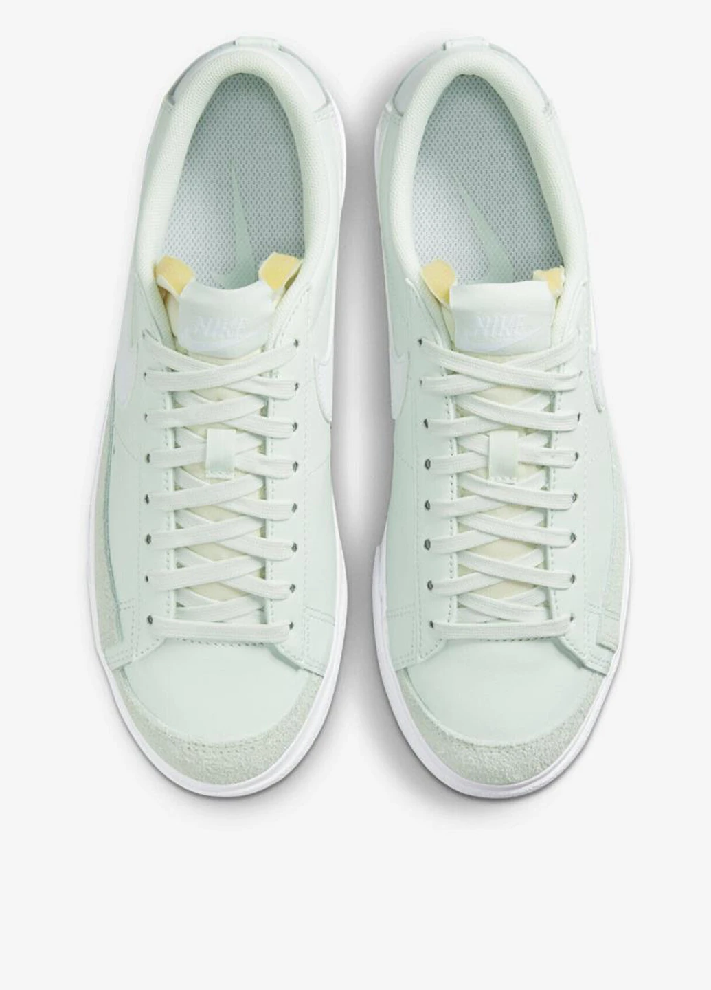 Кроссовки DJ0292-300 Nike Blazer Low Platform салатовые демисезоны (317286273)