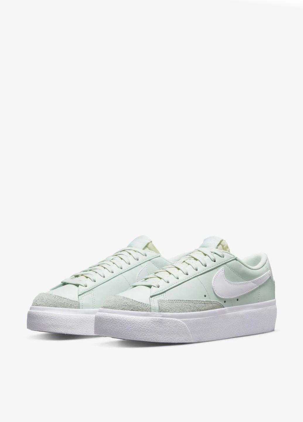 Кроссовки DJ0292-300 Nike Blazer Low Platform салатовые демисезоны (317286273)