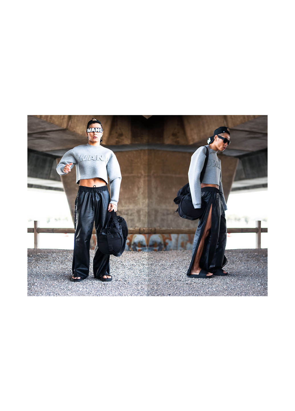 Черные кэжуал демисезонные прямые брюки Alexander Wang