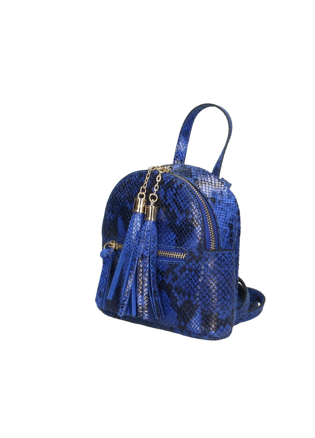 Рюкзак Italian Bags однотонная синяя кэжуал