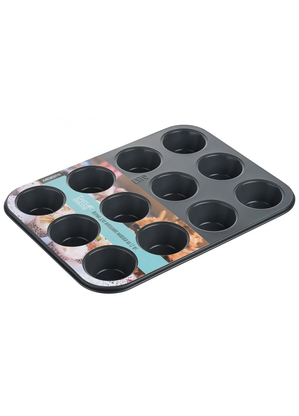 Форма для випікання маффінів Tasty Baking AR-2305-T 3х26.5х35 см Ardesto (254788872)