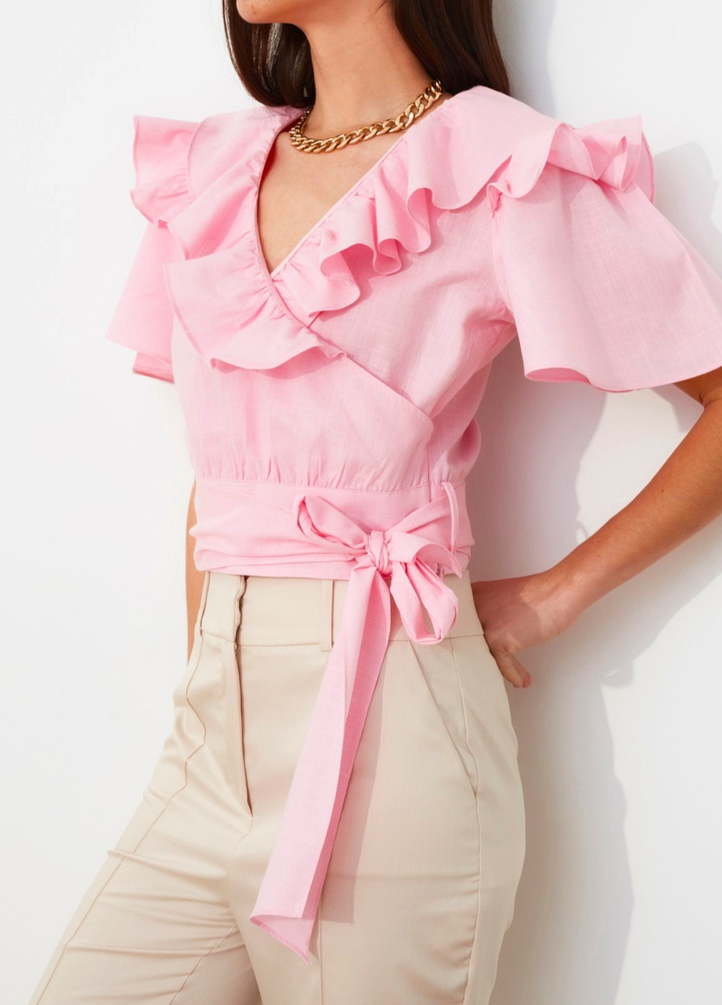 Рожева блуза AMORI