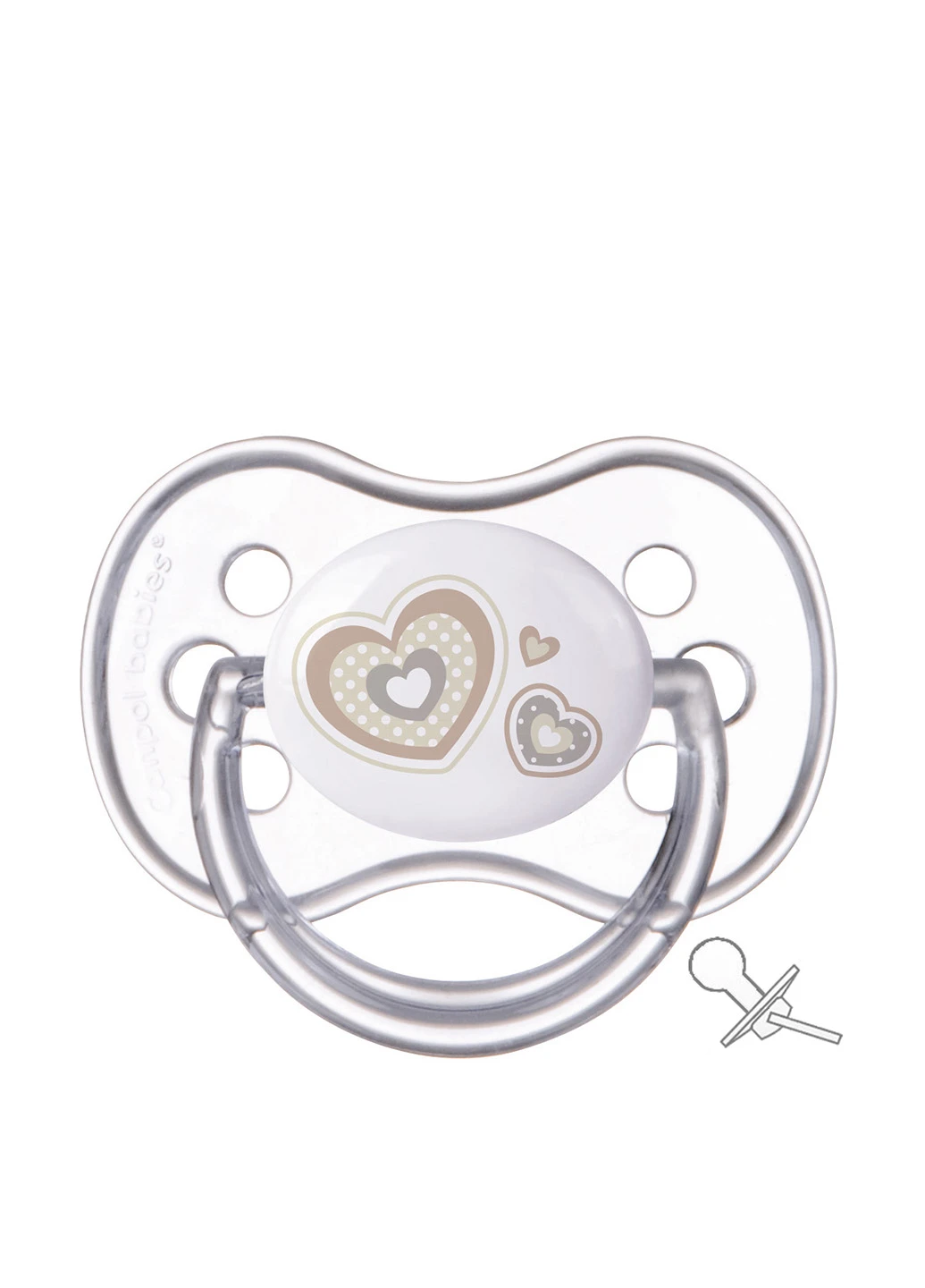 Пустушка силіконова кругла +18м Newborn baby (1 шт) Canpol Babies (91068779)