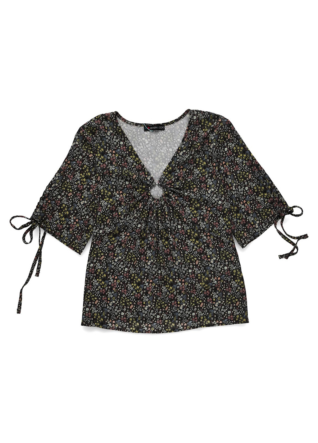 Чёрная блуза Even&Odd