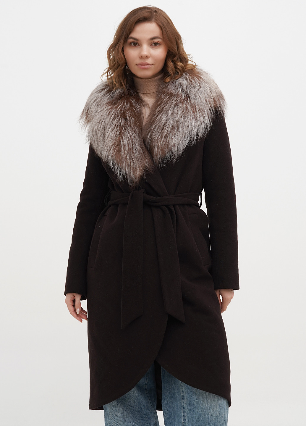 Темно-коричневе демісезонне Пальто Max Mara