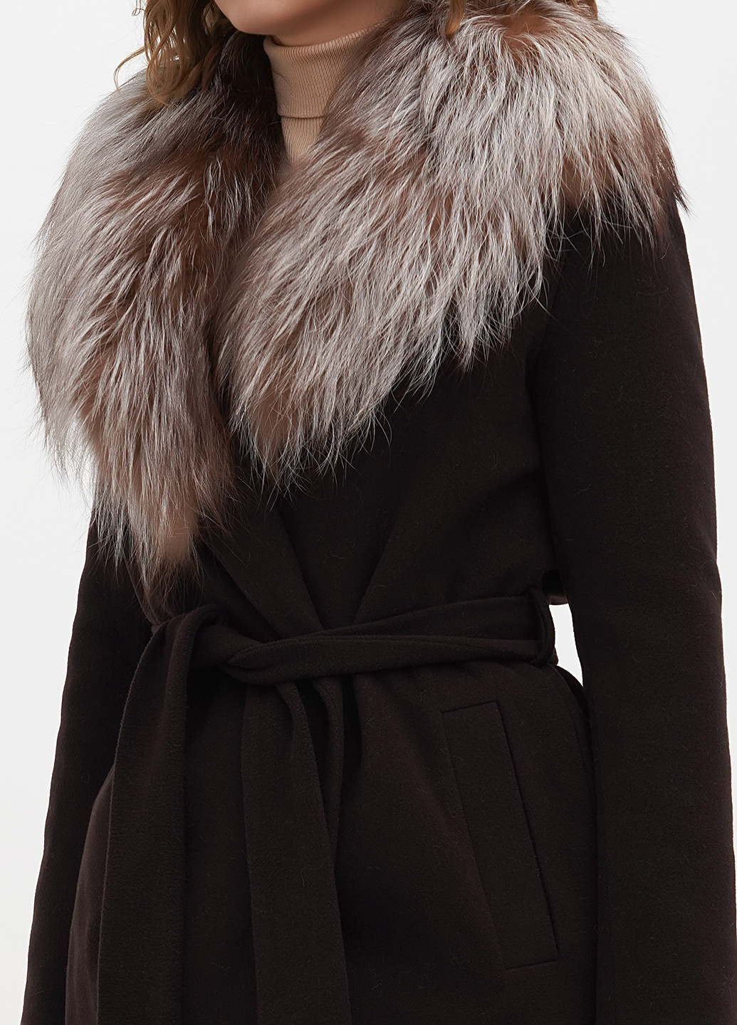 Темно-коричневе демісезонне Пальто Max Mara