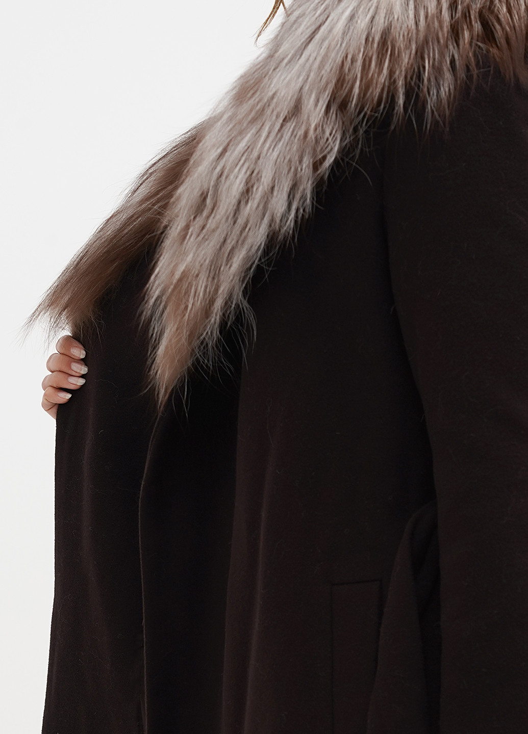 Темно-коричневе демісезонне Пальто Max Mara