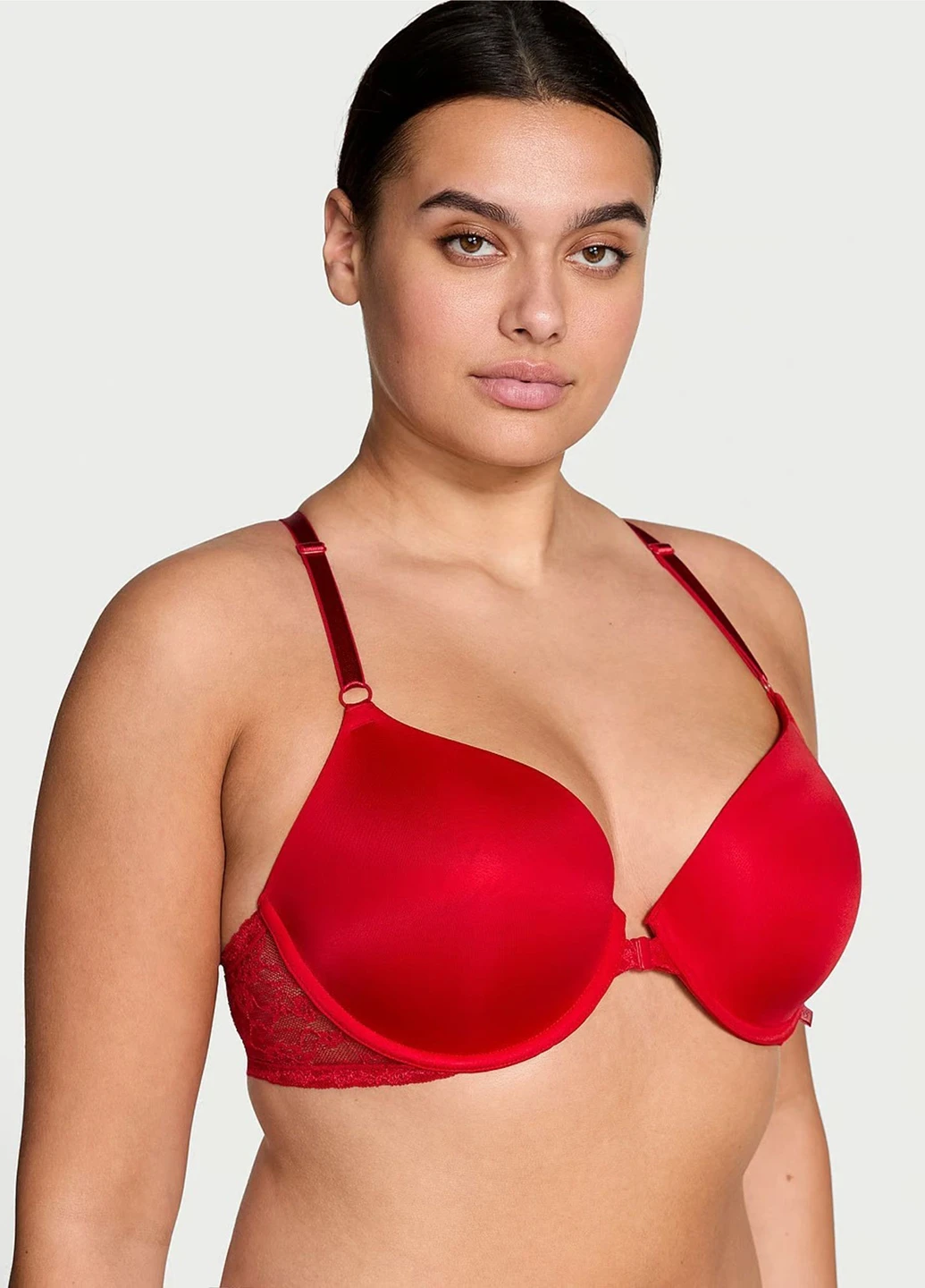 Червоний демісезонний комплект (бюстгальтер, трусики) Victoria's Secret