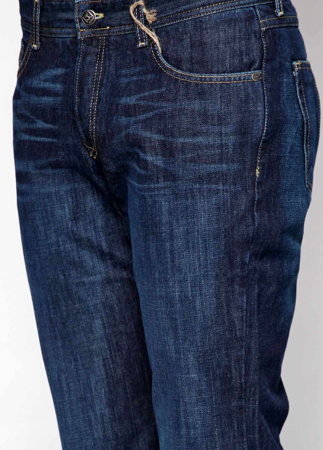 Темно-синие демисезонные прямые джинсы J.Zone