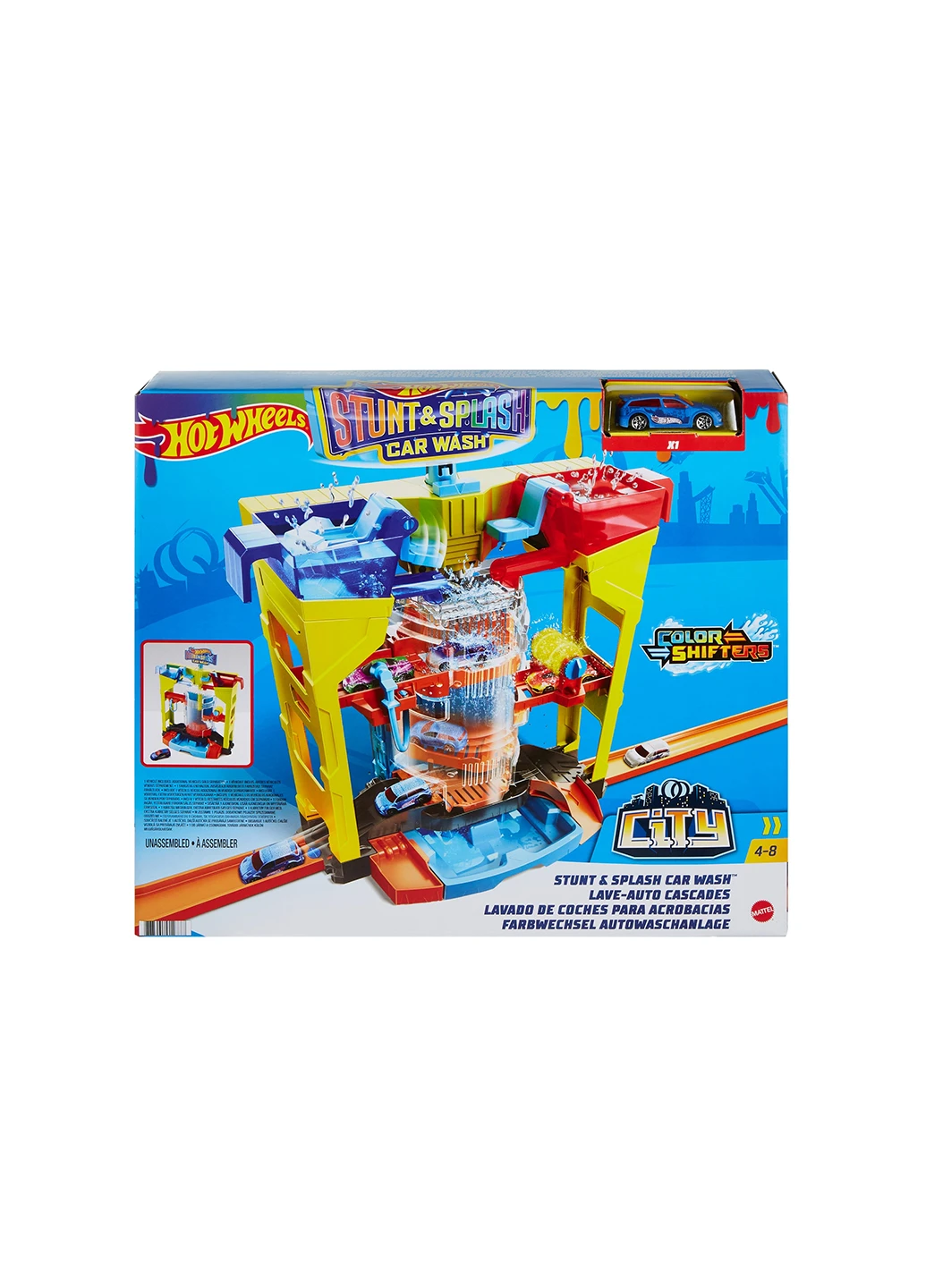 Ігровий набір Action Зміни колір Автомийка вибух квітів () Hot Wheels GRW37 (255259969)