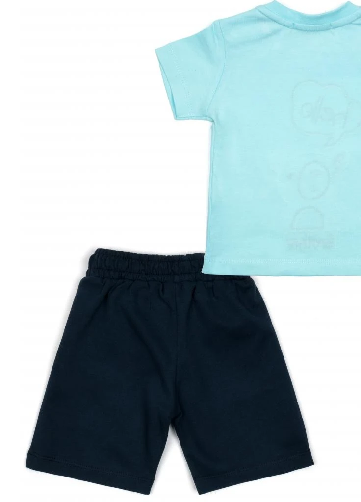 Голубой летний костюм десткий "hello brother" (14307-92b-blue) Breeze