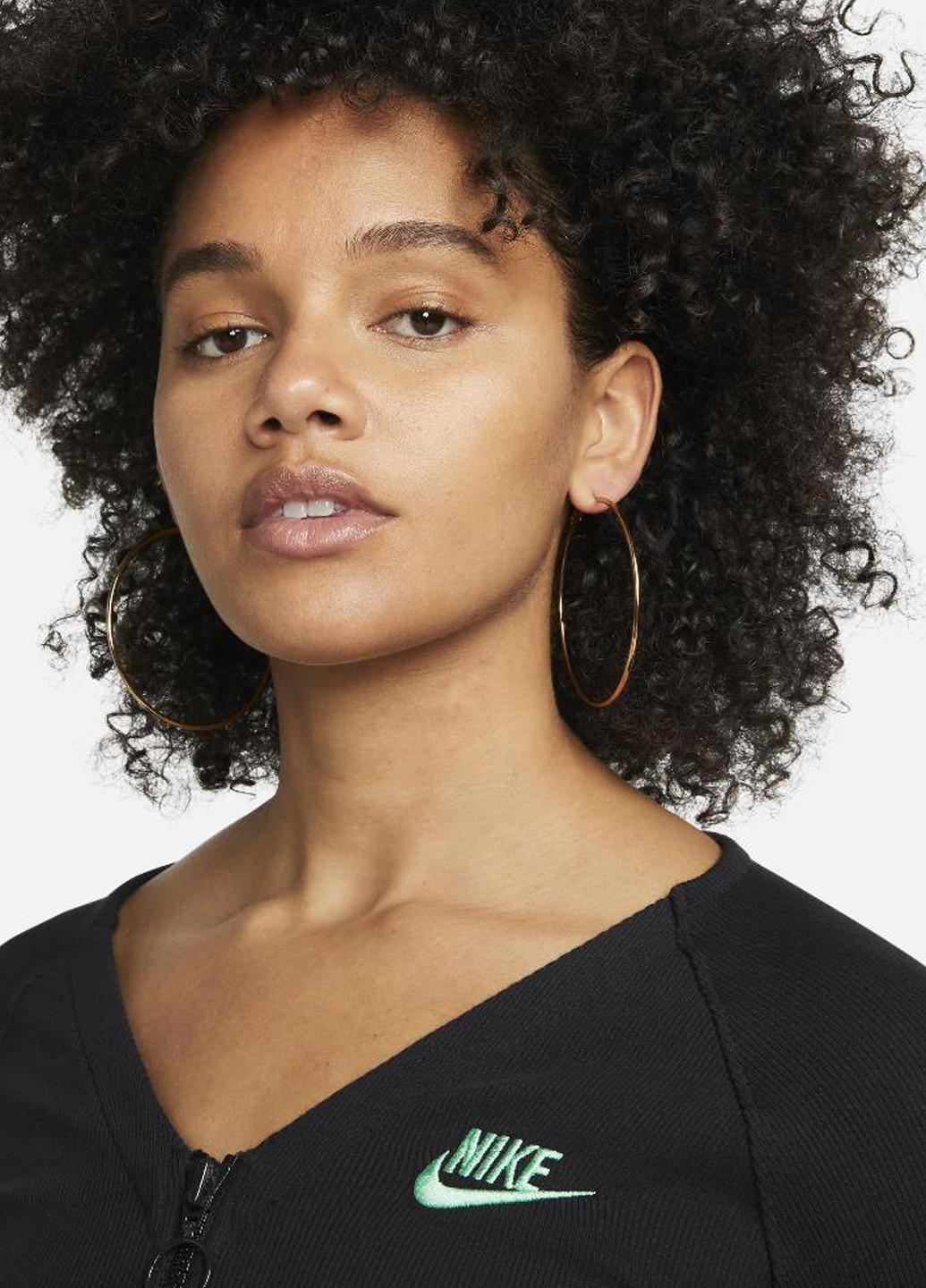 Топ FJ5220-010 Nike Sportswear Women's Ribbed Long-Sleeve Top (319358942)