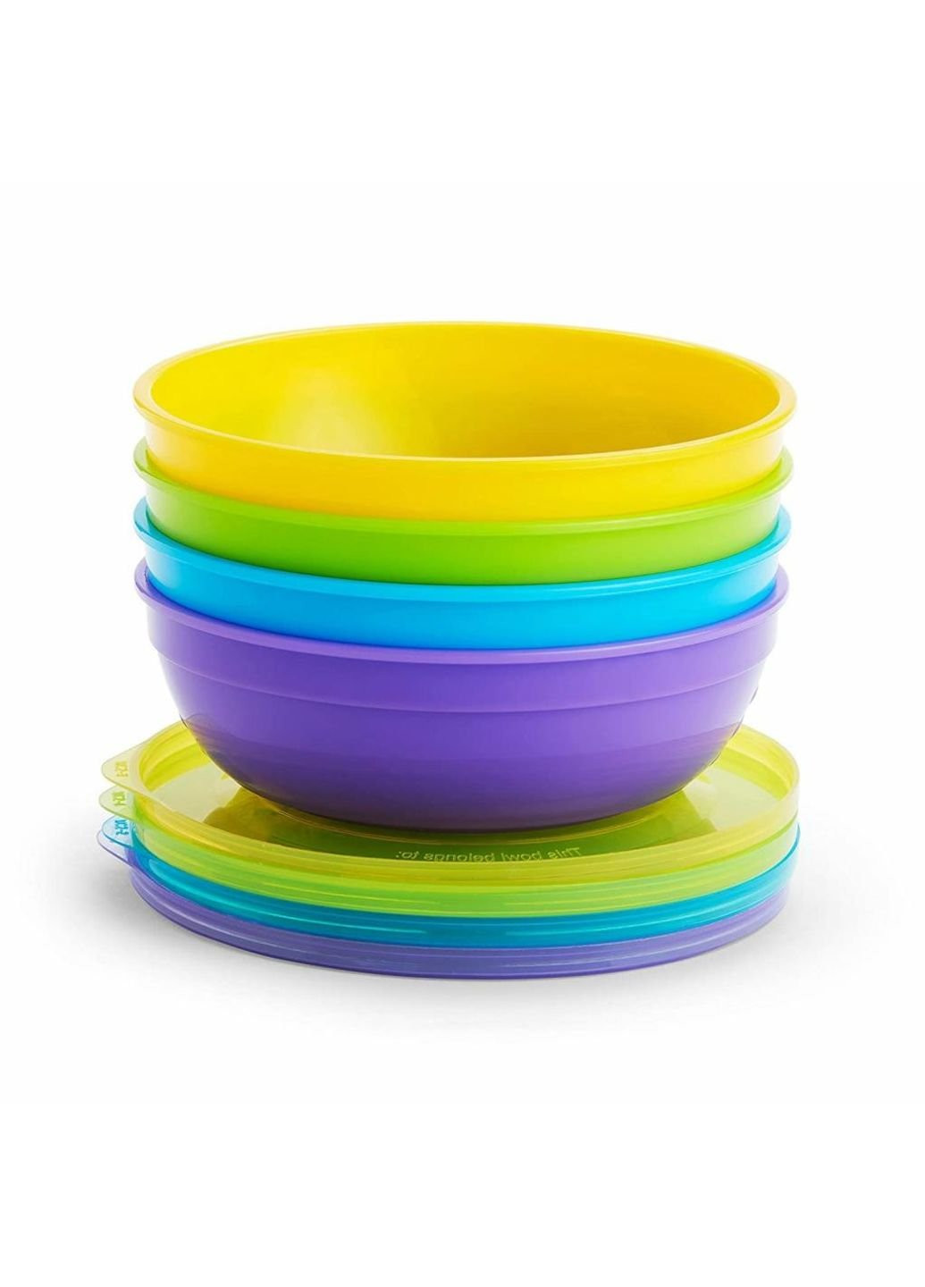 Набор детской посуды Миска с крышкой 4 шт + Ложка 2 шт Munchkin (252235106)