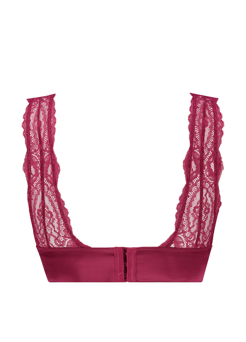 Бордовый триэнджел бюстгальтер Hunkemoller без косточек полиамид