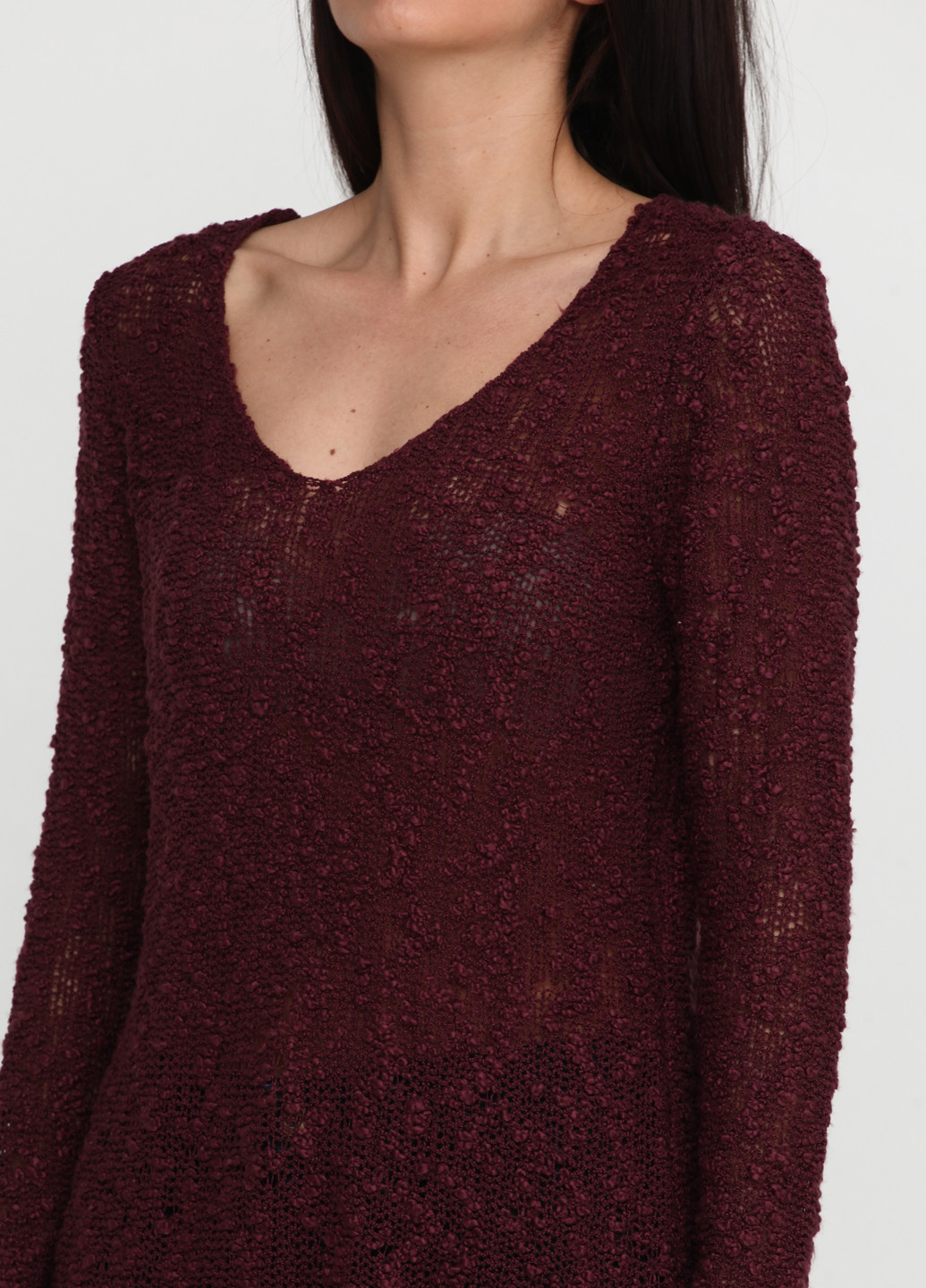 Бордовый демисезонный пуловер пуловер Chillytime