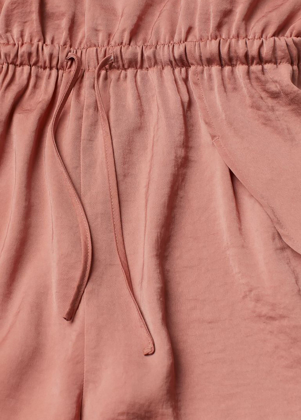 Комбинезон H&M однотонный темно-розовый домашний полиэстер