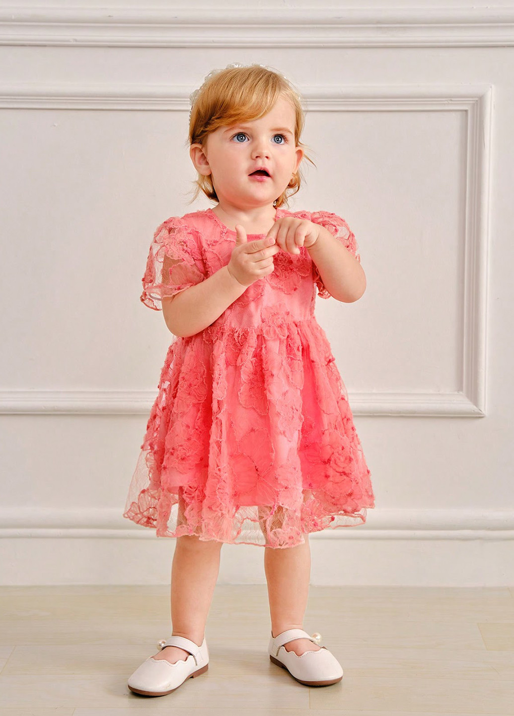 Коралловое платье SHEIN (323082744)