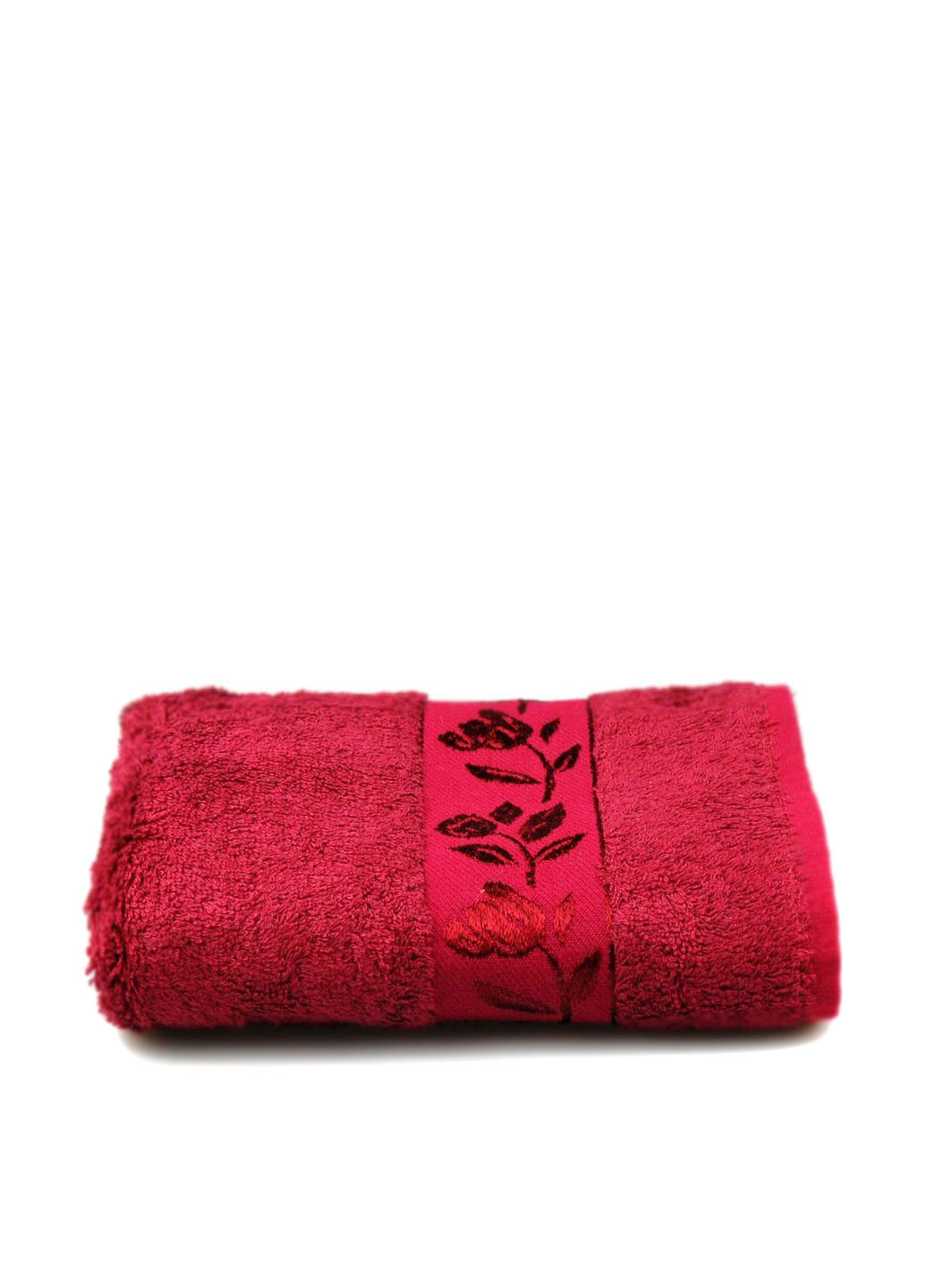Home Line полотенце, 50х90 см цветочный темно-красный производство - Турция