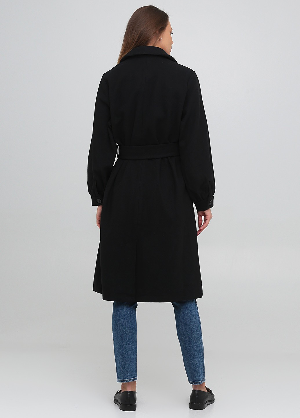 Черное демисезонное Пальто однобортное Monki