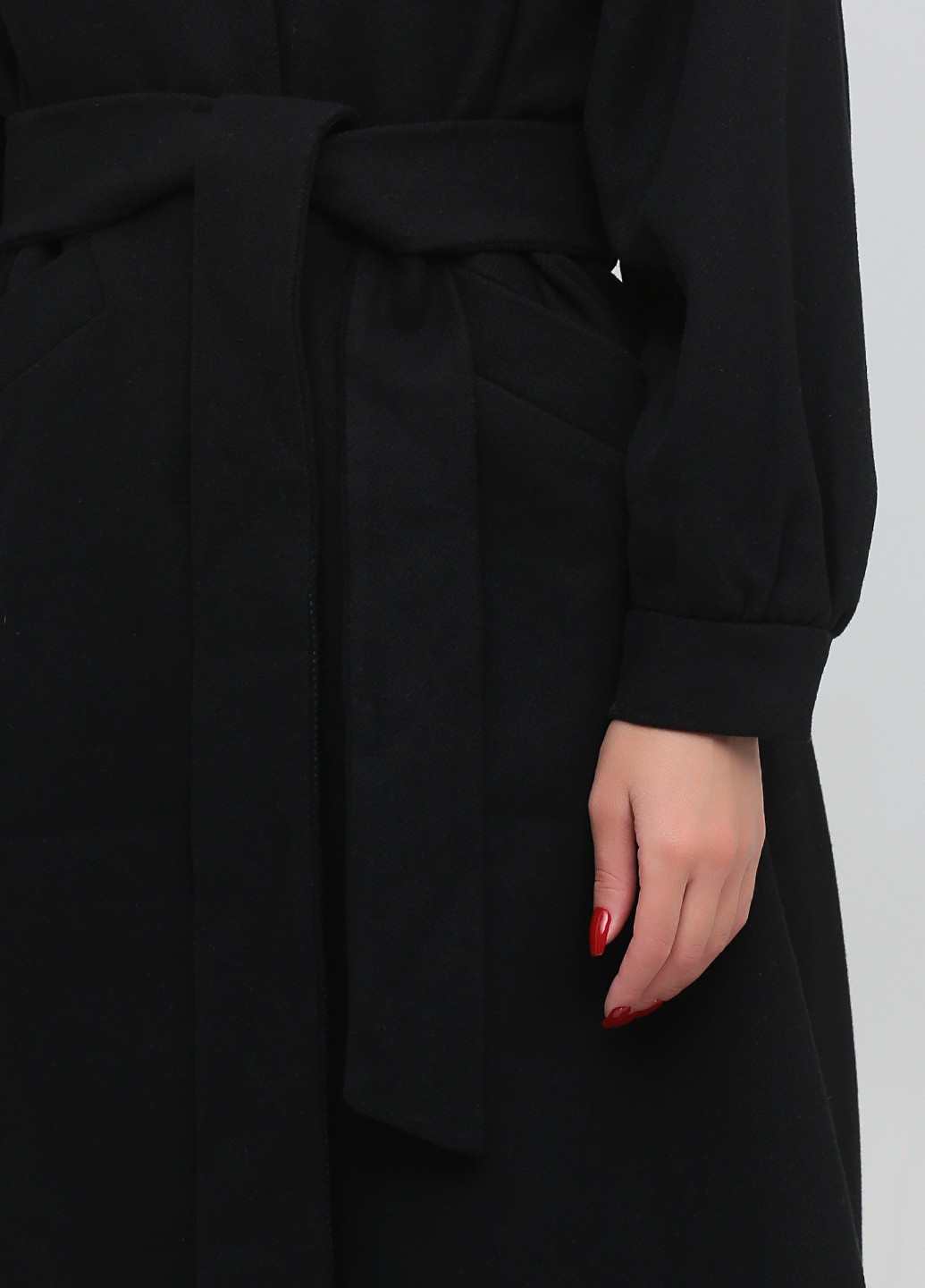 Черное демисезонное Пальто однобортное Monki